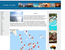 Tablet Screenshot of islands-cyclades.com